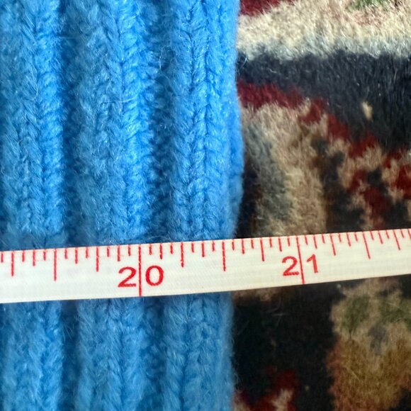 J. Crew Stretch Cable Knit Cardigan Cerulean Blue - Picture 13 of 14